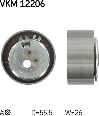 SKF VKM 12206 - Tensioner Pulley, timing belt autospares.lv