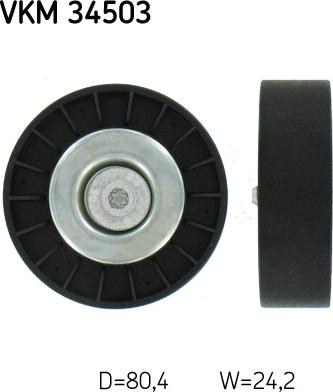 SKF VKM 34503 - Pulley, v-ribbed belt autospares.lv