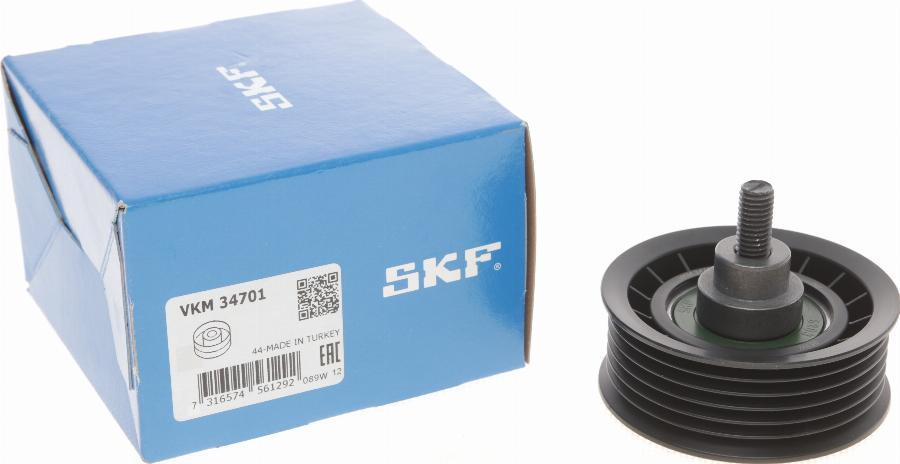 SKF VKM 34701 - Pulley, v-ribbed belt autospares.lv