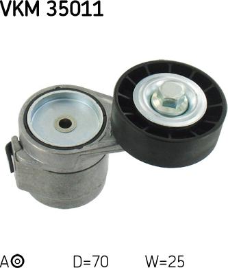 SKF VKM 35011 - Pulley, v-ribbed belt autospares.lv