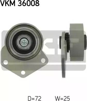 SKF VKM 36008 - Pulley, v-ribbed belt autospares.lv