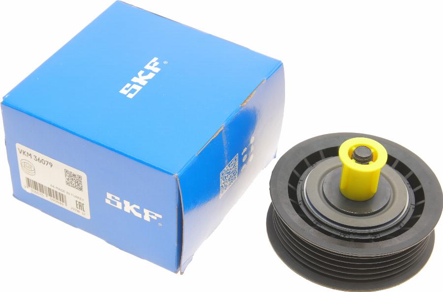 SKF VKM 36079 - Pulley, v-ribbed belt autospares.lv