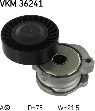 SKF VKM 36241 - Pulley, v-ribbed belt autospares.lv