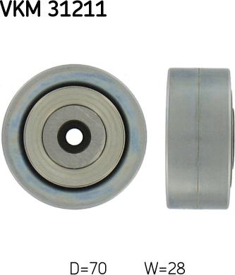 SKF VKM 31211 - Pulley, v-ribbed belt autospares.lv