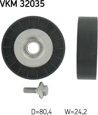 SKF VKM 32035 - Pulley, v-ribbed belt autospares.lv