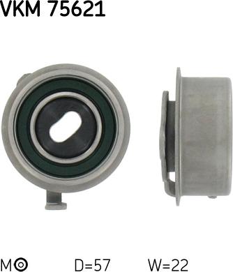 SKF VKM 75621 - Tensioner Pulley, timing belt autospares.lv