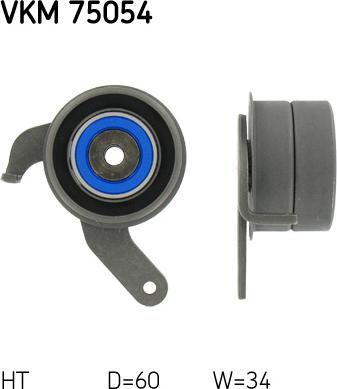 SKF VKM 75054 - Tensioner Pulley, timing belt autospares.lv