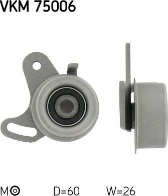 SKF VKM 75006 - Tensioner Pulley, timing belt autospares.lv