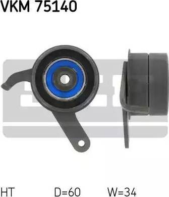 SKF VKM 75140 - Tensioner Pulley, timing belt autospares.lv