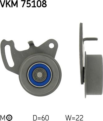 SKF VKM 75108 - Tensioner Pulley, timing belt autospares.lv