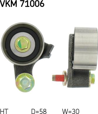 SKF VKM 71006 - Tensioner Pulley, timing belt autospares.lv