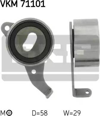 SKF VKM 71101 - Tensioner Pulley, timing belt autospares.lv