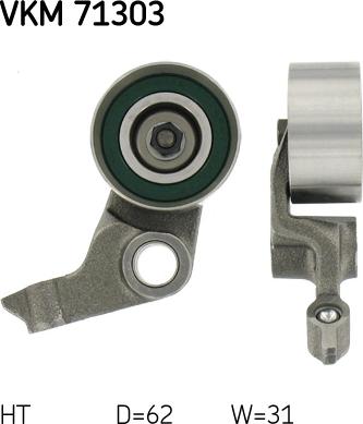 SKF VKM 71303 - Tensioner Pulley, timing belt autospares.lv