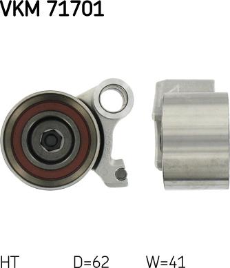 SKF VKM 71701 - Tensioner Pulley, timing belt autospares.lv