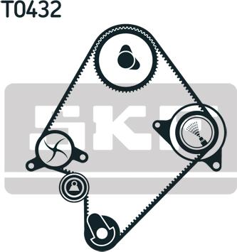 SKF VKMA 94009 - Timing Belt Set autospares.lv