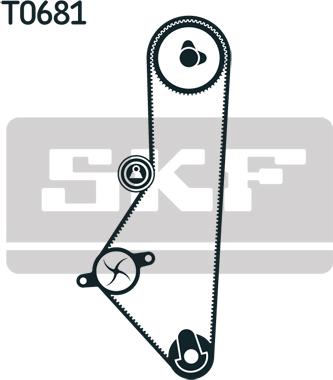 SKF VKMA 94007 - Timing Belt Set autospares.lv