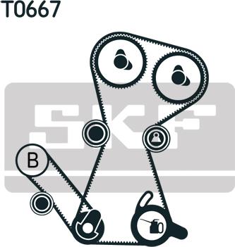 SKF VKMA 95649 - Timing Belt Set autospares.lv