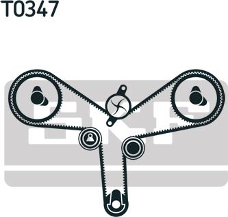 SKF VKMA 91907 - Timing Belt Set autospares.lv