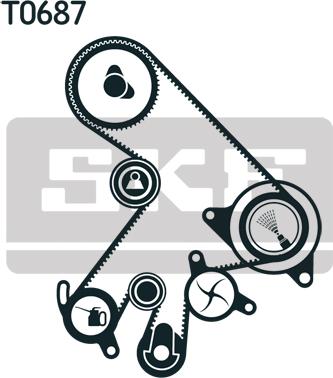 SKF VKMA 91903 - Timing Belt Set autospares.lv