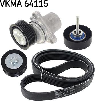 SKF VKMA 64115 - V-Ribbed Belt Set autospares.lv