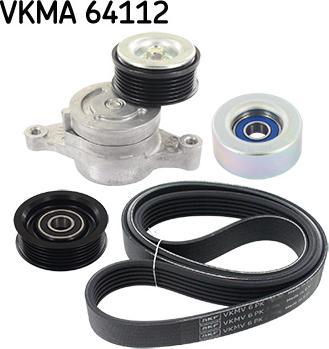 SKF VKMA 64112 - V-Ribbed Belt Set autospares.lv