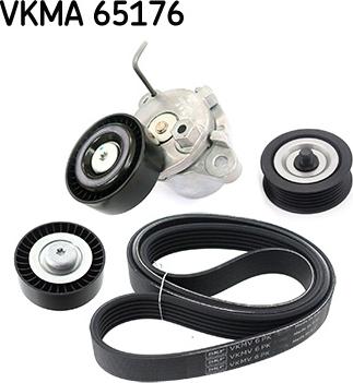 SKF VKMA 65176 - V-Ribbed Belt Set autospares.lv