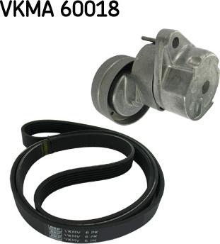 SKF VKMA 60018 - V-Ribbed Belt Set autospares.lv