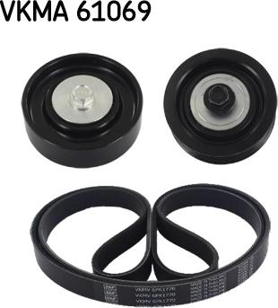 SKF VKMA 61069 - V-Ribbed Belt Set autospares.lv