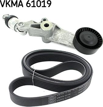 SKF VKMA 61019 - V-Ribbed Belt Set autospares.lv