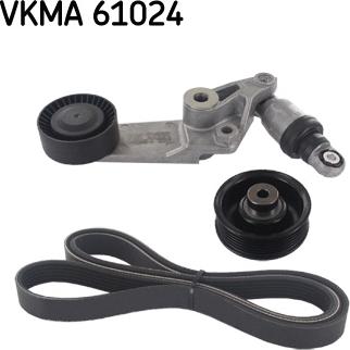 SKF VKMA 61024 - V-Ribbed Belt Set autospares.lv