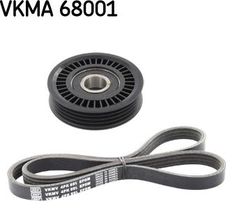 SKF VKMA 68001 - V-Ribbed Belt Set autospares.lv