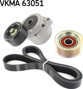 SKF VKMA 63051 - V-Ribbed Belt Set autospares.lv