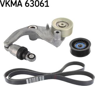 SKF VKMA 63061 - V-Ribbed Belt Set autospares.lv