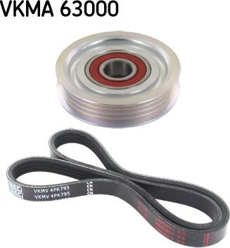 SKF VKMA 63000 - V-Ribbed Belt Set autospares.lv