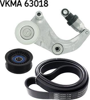 SKF VKMA 63018 - V-Ribbed Belt Set autospares.lv
