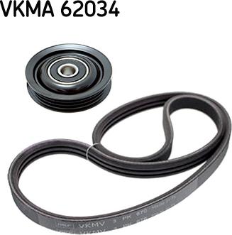 SKF VKMA 62034 - V-Ribbed Belt Set autospares.lv