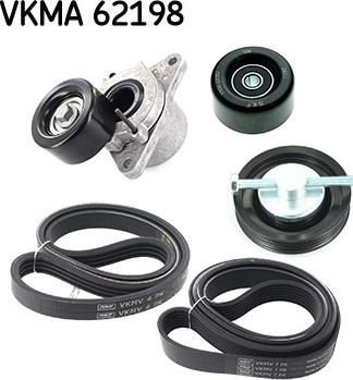 SKF VKMA 62198 - V-Ribbed Belt Set autospares.lv