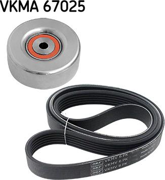 SKF VKMA 67025 - V-Ribbed Belt Set autospares.lv