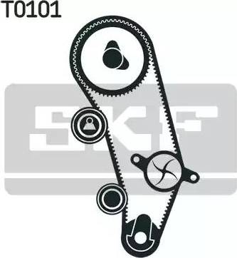 SKF VKMA 01044 - Timing Belt Set autospares.lv