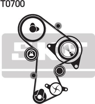 SKF VKMA 01148 - Timing Belt Set autospares.lv