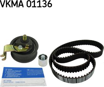 SKF VKMA 01136 - Timing Belt Set autospares.lv