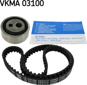 SKF VKMA 03100 - Timing Belt Set autospares.lv