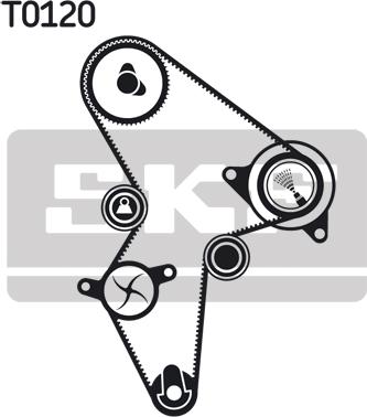 SKF VKMA 03120 - Timing Belt Set autospares.lv