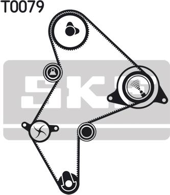 SKF VKMC 03251 - Water Pump & Timing Belt Set autospares.lv