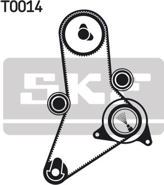 SKF VKMA 02382 - Timing Belt Set autospares.lv