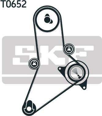 SKF VKMA 02384 - Timing Belt Set autospares.lv