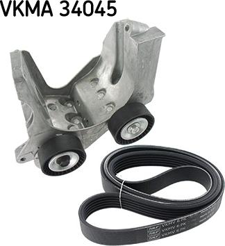 SKF VKMA 34045 - V-Ribbed Belt Set autospares.lv