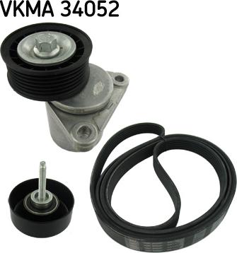 SKF VKMA 34052 - V-Ribbed Belt Set autospares.lv