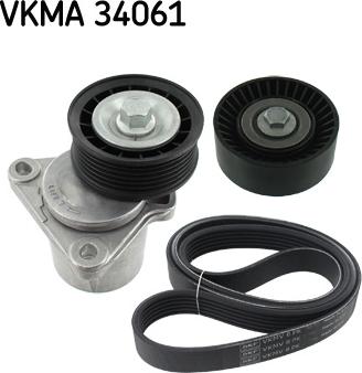 SKF VKMA 34061 - V-Ribbed Belt Set autospares.lv