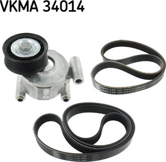 SKF VKMA 34014 - V-Ribbed Belt Set autospares.lv